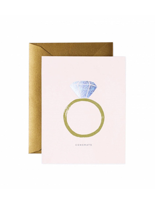 라이플페이퍼 Congrats Engagement Card 웨딩 카드