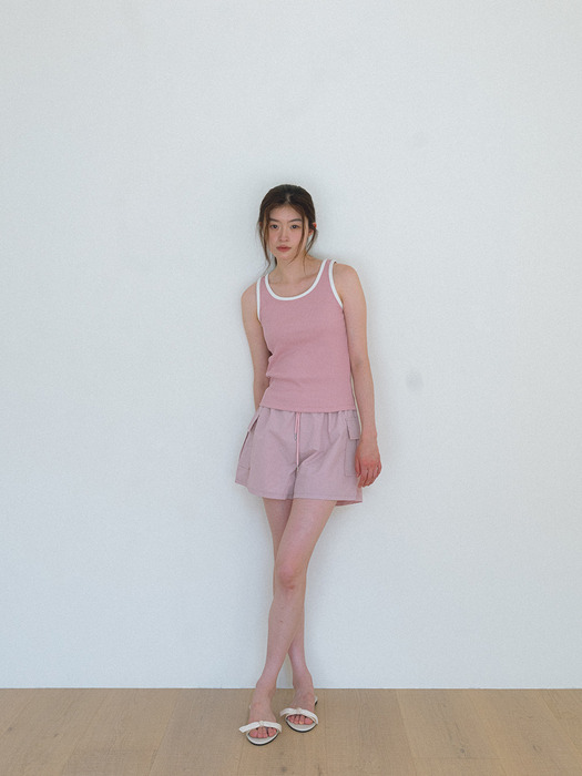 Coloration Sleeveless Top - Pink