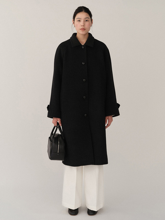 Catia Wool Coat Dark-Melange