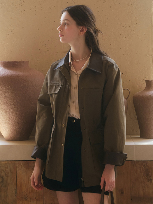 [단독]U Elodie Hunting Jacket_Khaki