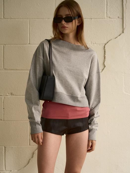 BUTTON LONGSLEEVE HOOD T-SHIRT_PINK