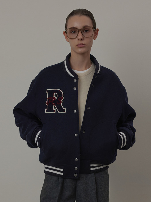 Wool Patch Varsity Quilting Jacket_Jumper