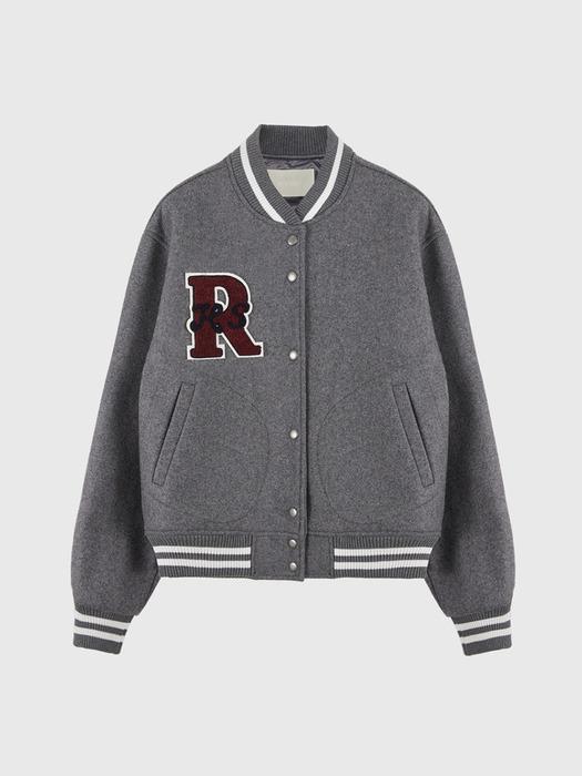 Wool Patch Varsity Quilting Jacket_Jumper