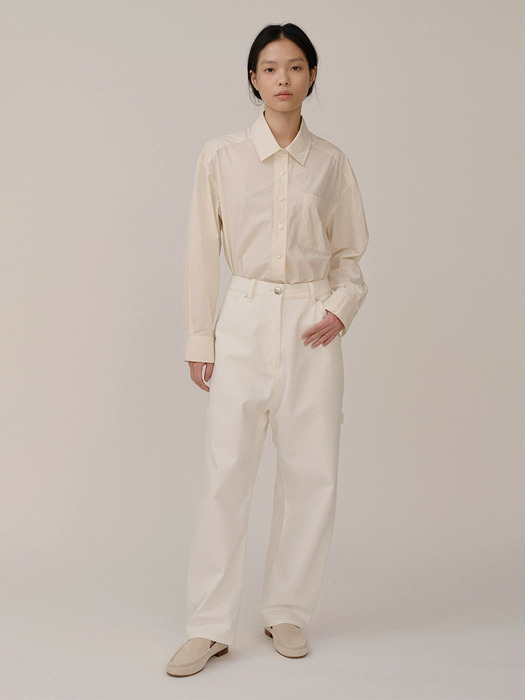 Giny Cotton Pants Off-White