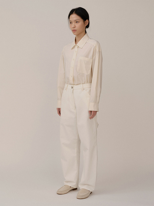 Giny Cotton Pants Off-White