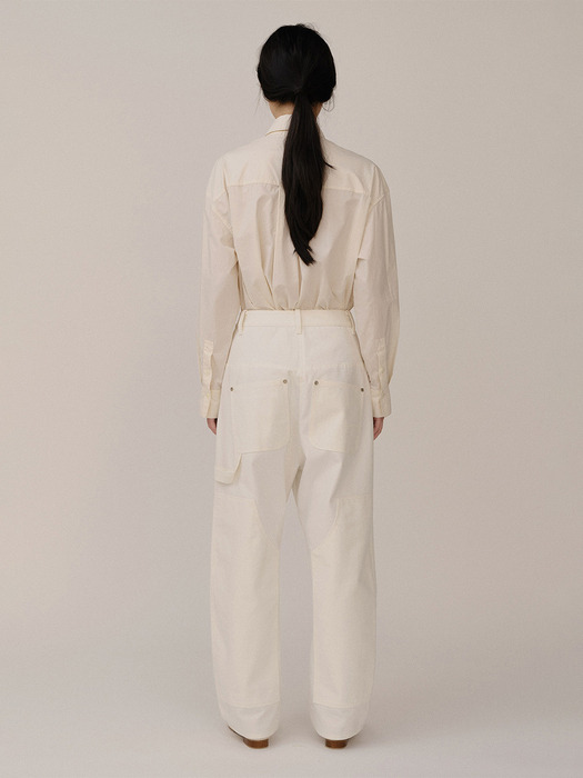 Giny Cotton Pants Off-White