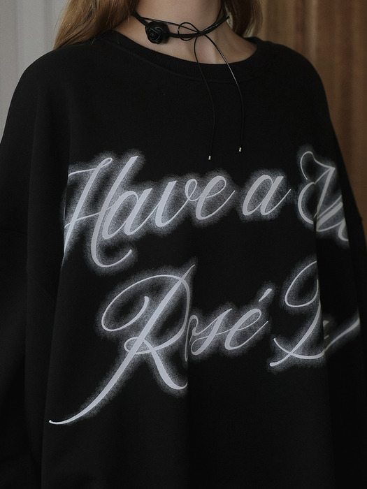 Spread Overfit Sweatshirt [Black]