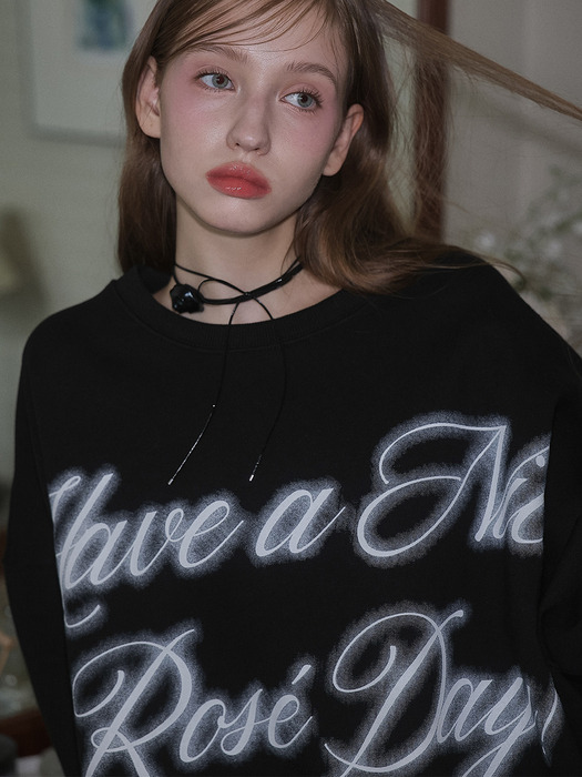 Spread Overfit Sweatshirt [Black]