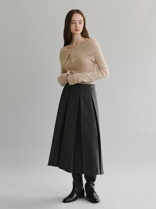 MAIA PINTUCK SKIRT (2colors)