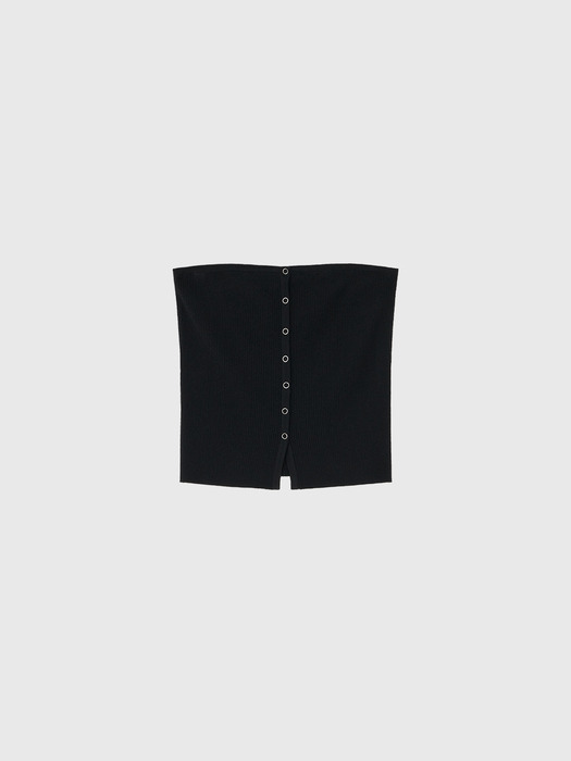 디온 니트 튜브 탑_블랙 / DION KNIT TUBE TOP_BLACK