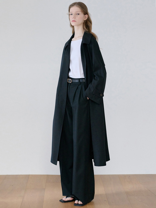 25SN vintage mac trench coat [BK]