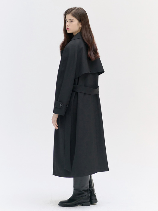 25SN vintage mac trench coat [BK]