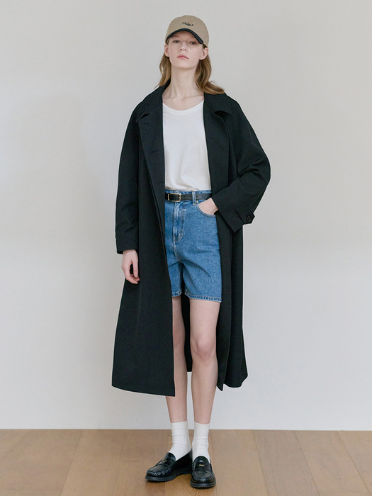 25SN vintage mac trench coat [BK]