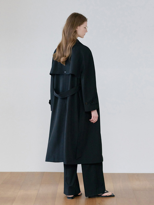 25SN vintage mac trench coat [BK]