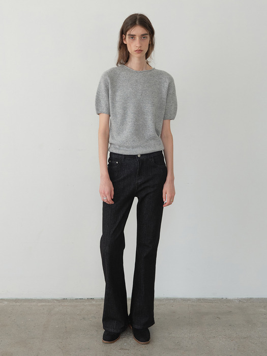 컴포터블 부츠컷 생지 데님 DARK DENIM