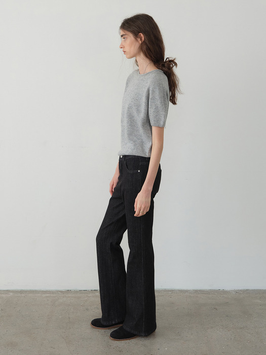 컴포터블 부츠컷 생지 데님 DARK DENIM