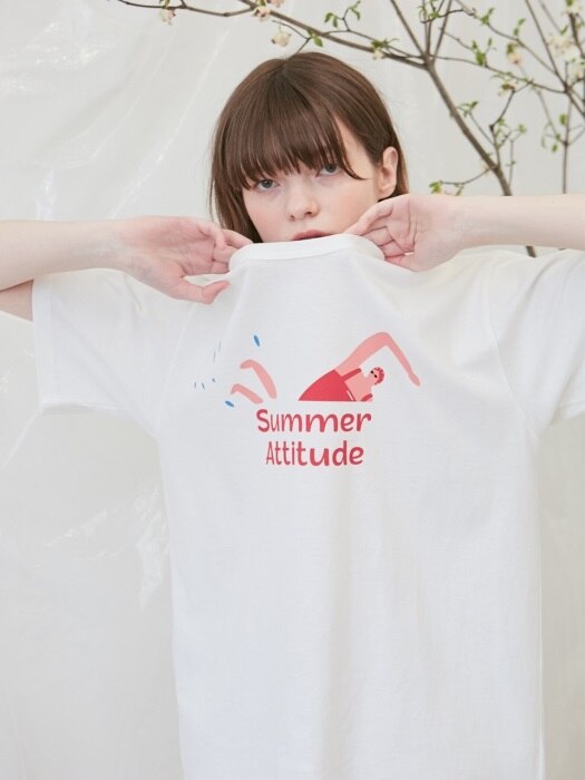 Swimmer t-shirt (white)