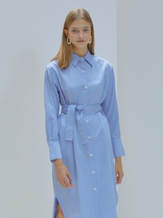 F TUCK SHIRT DRESS_SB