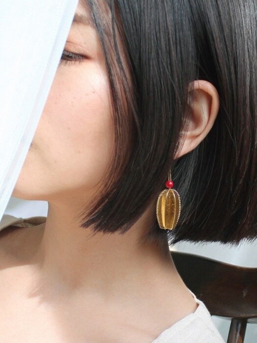 red-tip earring