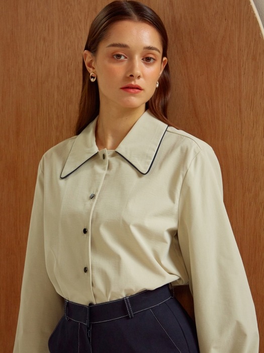 [By Joorti] J260 Line blouse (ivory)