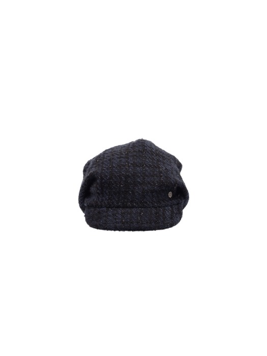 Drapery beanie cap -Tweed