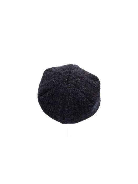 Drapery beanie cap -Tweed