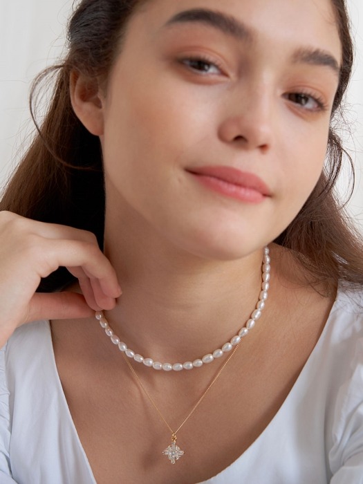 romantic mood pearls necklace