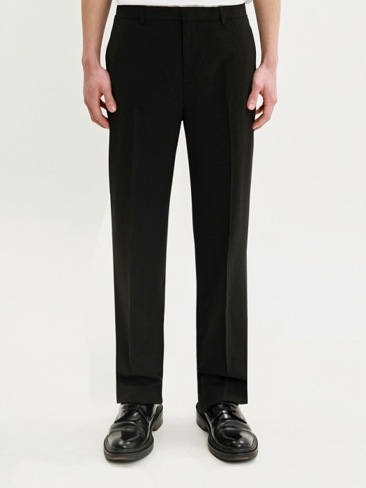 WIDE SLACKS JS [BLACK]