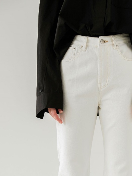 Straight jeans_White