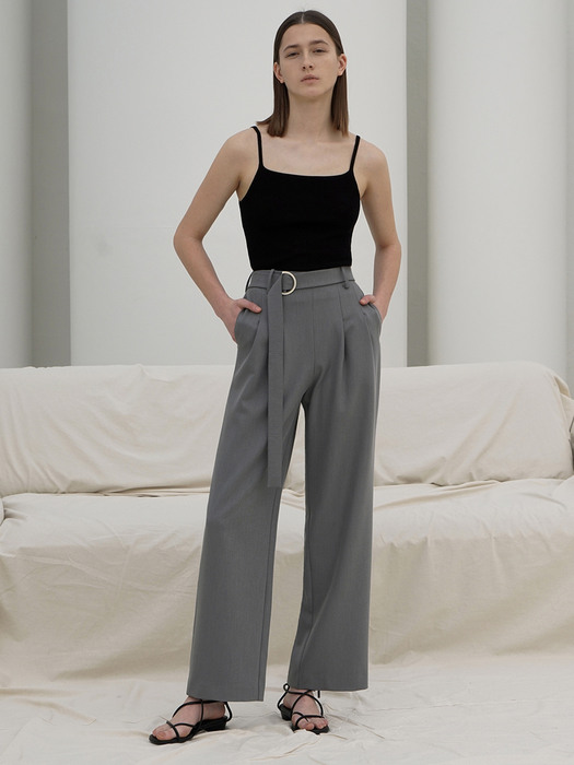 STRAIGHT WIDE LEG SLACKS TROUSERS_9COLORS