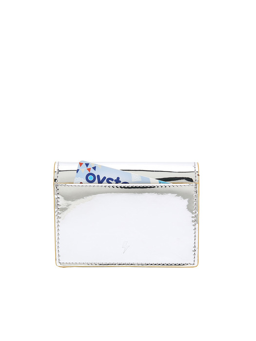 Easypass Amante Card Wallet with Chain Mirror Silver