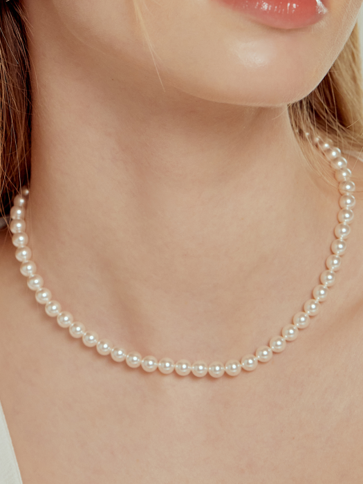 [14k gold filled] CLASSIC PEARL CHOKER NECKLACE_NZ1042