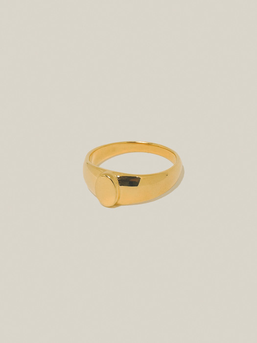 Oval signet _ gold