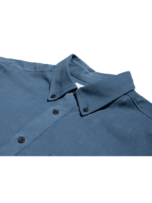 Vintage Corduroy Shirt (Steel-Blue)