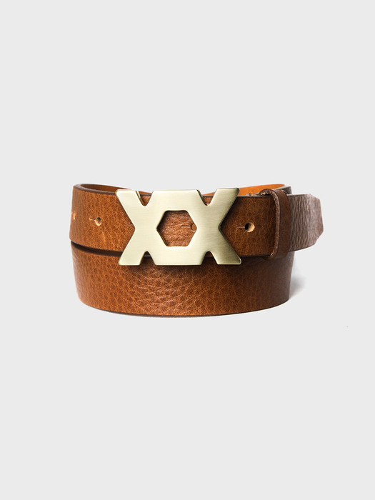 untied golden symbol belt[brown(UNISEX)]_UTA-FM17 