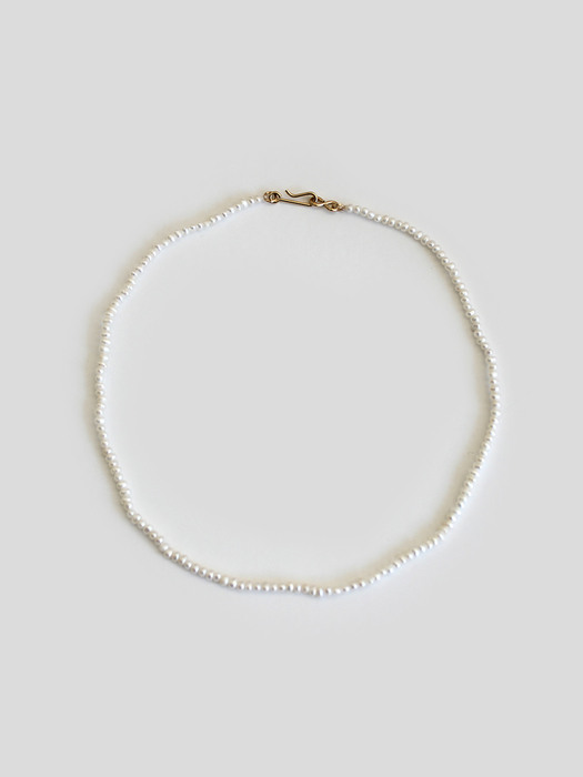 [단독]The basic pearl necklace  2mm