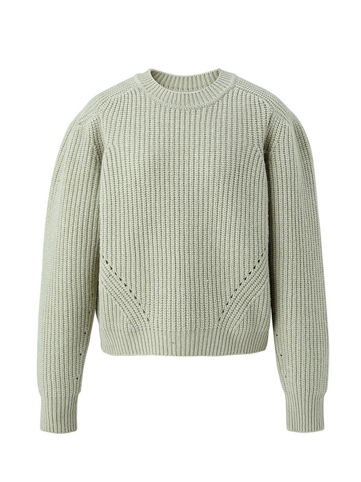 Puffy shoulder pullover - Mint
