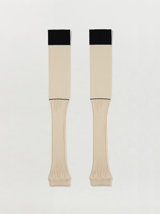 SAKS Leg Wammer - Beige/Black