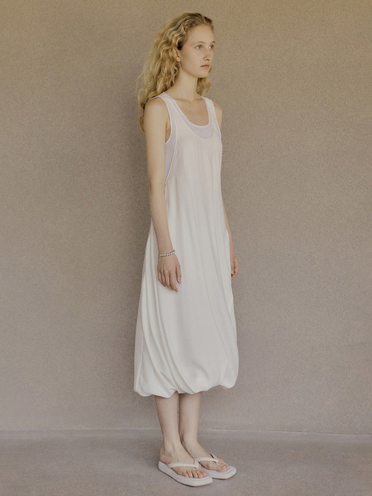 21SS TWISTED DRESS - WHITE