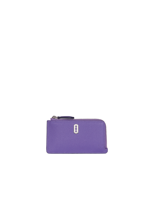 Magpie Zipper Card Wallet (맥파이 지퍼 카드지갑) Galaxy purple