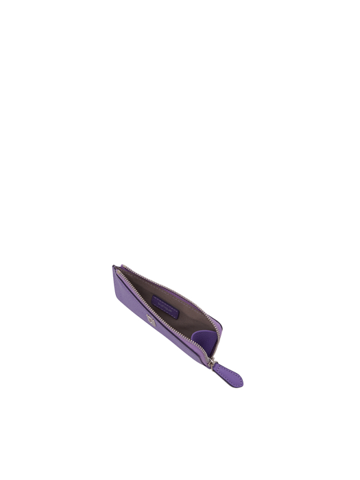 Magpie Zipper Card Wallet (맥파이 지퍼 카드지갑) Galaxy purple