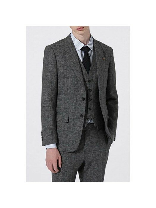 micro pattern suit jacket_CWFBM20314GYX