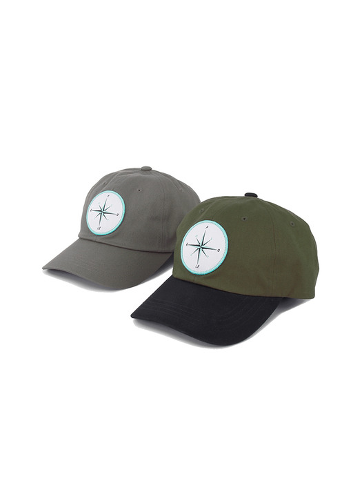 COMPASS DAD HAT / OLIVE