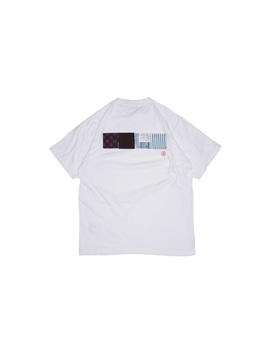 Back Patchwork T-shirt_white