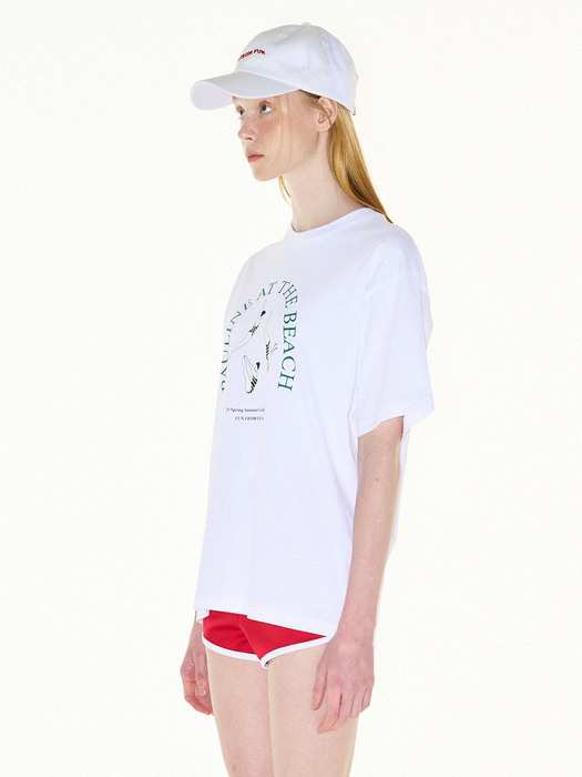 Swimming oversize t-shirts (White)