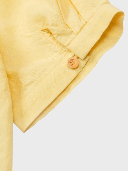 [여성용] 린넨 루즈 셔츠 (4부) 옐로우 CW212SH06YL