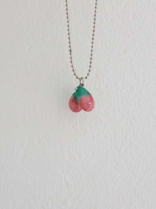 two drop gem necklace