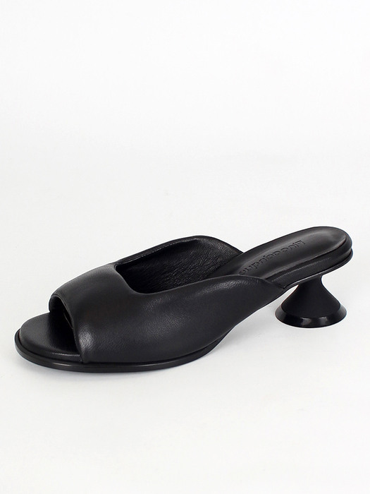 Uhjeo ourglass heel slippers_black