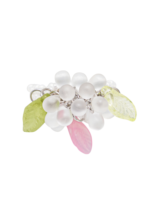 New Grape Beads Ring (White)