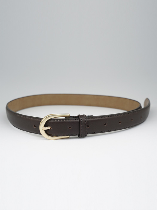 25 LEATHER BELT IN BROWN